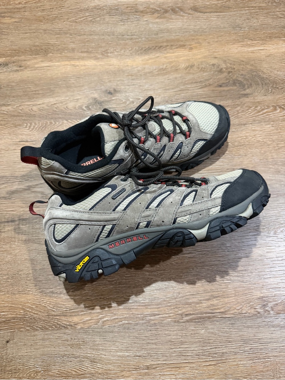 Merrell Moab 2 Waterproof Vibram Hiking Shoes In Bark Brown, Men’s Size 11.5